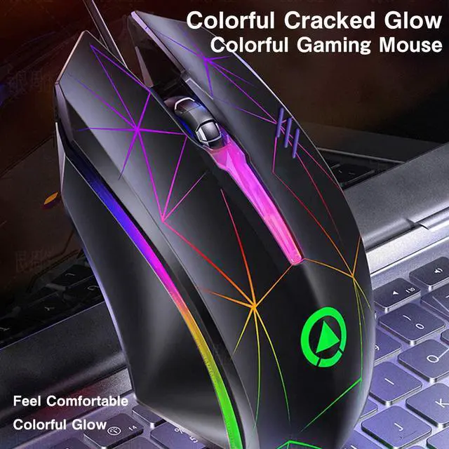 Alt view image 5 of 7 - Wired Gaming Mouse, USB Optical Mouse with 3 Buttons, 1200DPI Wired Ergonomic USB Computer Mouse, Desktop Laptop PC Gaming Mouse (Black)