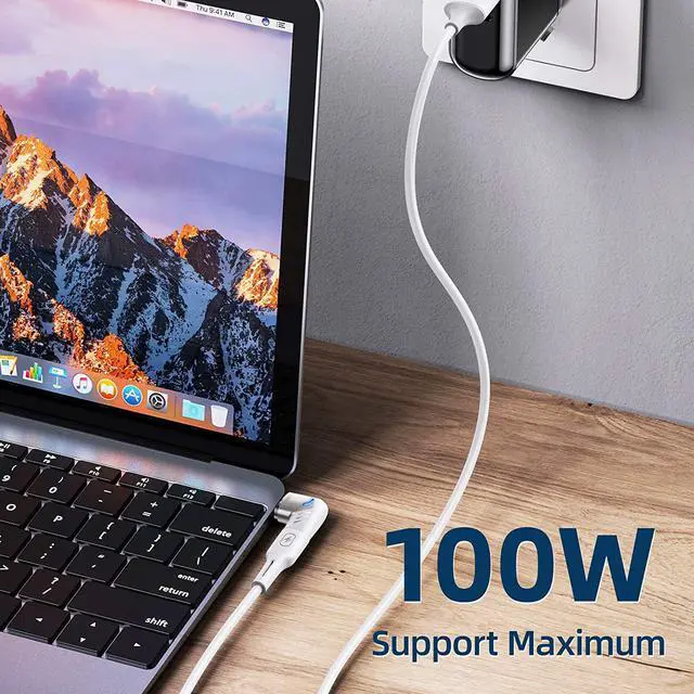 Alt view image 3 of 7 - USB C Magnetic Adapter, 100w Right Angle Male to Female USB-C Connector PD Charger Cable Extender Mag Fast Safe Charging 480Mbps/s Data Transfer for Laptops Tablet Phone Magnet Plug Extension