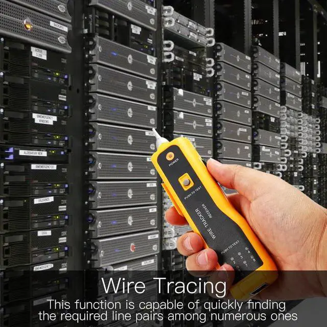 Alt view image 4 of 7 - Ethernet Tester, Wire Tester, Wire Tracker, Ethernet Network Cable Tester Kit RJ11 RJ45 CAT5/5e CAT6 LAN Wire Tracker Portable Line Finder for Miss Wiring Disorder Cable Open and Short Circuit Testing