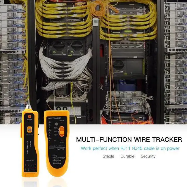 Alt view image 5 of 7 - Ethernet Tester, Wire Tester, Wire Tracker, Ethernet Network Cable Tester Kit RJ11 RJ45 CAT5/5e CAT6 LAN Wire Tracker Portable Line Finder for Miss Wiring Disorder Cable Open and Short Circuit Testing