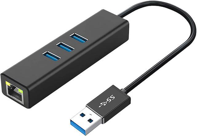 Hub USB-A to 3x USB-A and 1x RJ45 - T'nB