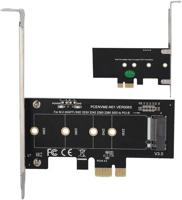 Alt view image 7 of 7 - M.2 PCIe PCI-E Adapter, M.2 to PCI-E3.0 X1 Expansion Card,M2 SSD NGFF NVME (m Key) to PCIe 3.0 x 4 Adapter with Low Profile Bracket for Desktop PCI Express Slot