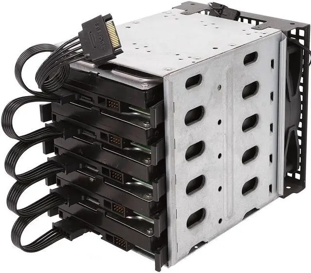 Alt view image 7 of 7 - 15 Pin SATA Power Extension Hard Drive Cable 1 Male to 5 Female Splitter Adapter 24-inch(60CM)