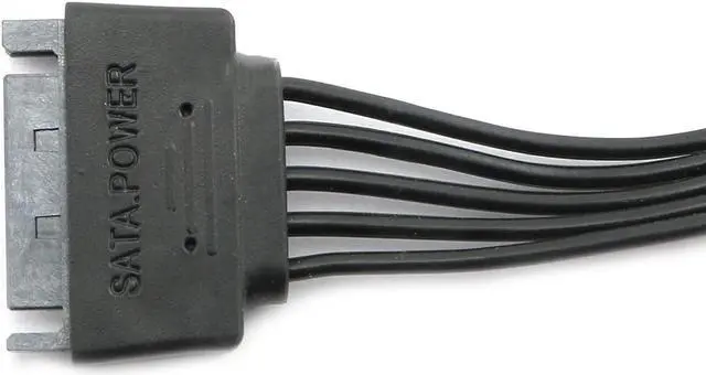 Alt view image 5 of 7 - 15 Pin SATA Power Extension Hard Drive Cable 1 Male to 5 Female Splitter Adapter 24-inch(60CM)