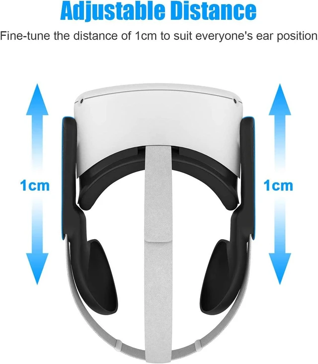 Alt view image 5 of 7 - VR Silicone Face Cover & Ear Muffs for Oculus Quest 2 Headset, Sweatproof Waterproof Anti-Dirty Replacement Facial Cushion and Enhance Headset Sound Headphone Extension Cover (Black, 1 Set)
