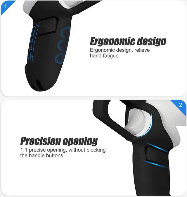 Alt view image 4 of 7 - VR Game Gun for Oculus Quest 2 Controllers Pistol Case, Enhanced FPS Gaming Experience -Compatible with Pistol Whip VR Game, Enhanced FPS Gaming Experience
