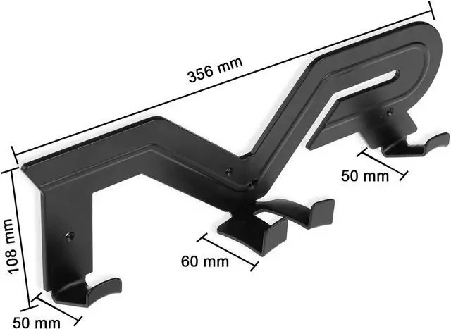 Alt view image 3 of 6 - VR Headset and Controller Wall Mount Storage Stand Hook Compatible for Oculus Quest 2, Quest, Rift S, Hp Reverb G2, HTC Vive, Vive Pro, Cosmos, Elite, Valve Index, Playstation VR