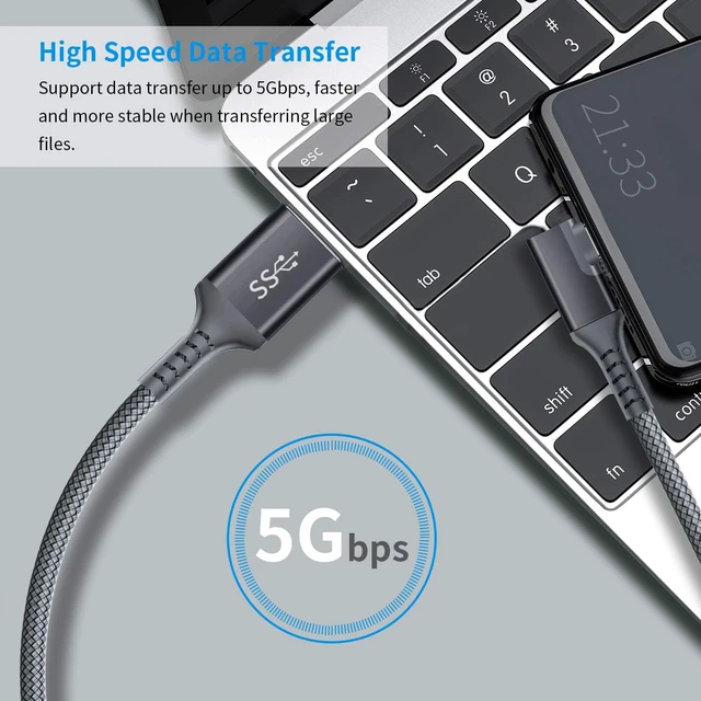Alt view image 5 of 7 - VR Link Cable 16FT/5M Compatible for Oculus Quest 2, USB 3.0 to USB Type C High Speed Data Transfer & Fast Charging USB C Cable Compatible for VR Headset Quest Headset and Gaming PC (16feet, Gray)