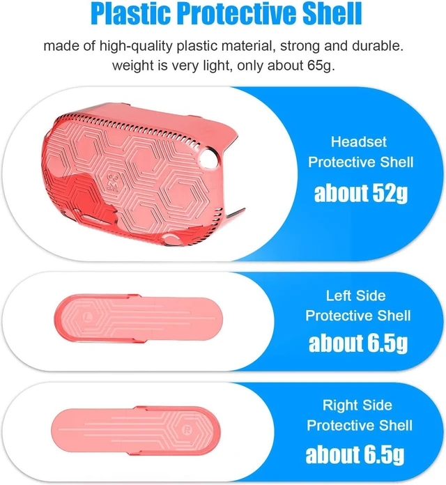Alt view image 2 of 7 - VR Headset Protective Shell, Light & Durable Front Face Cover for Oculus Quest 2 Accessories, Preventing Collisions and Scratches