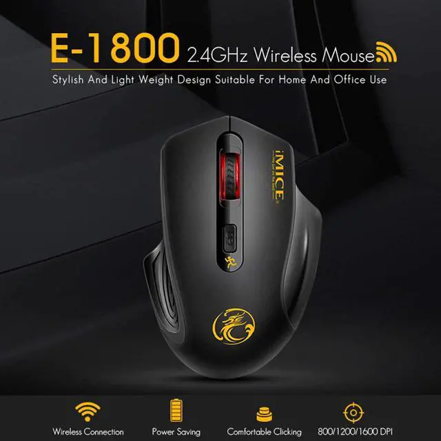 Alt view image 2 of 7 - Ergonomic Wireless Silent PC Mouse - 2.4Ghz Wireless Mouse, 1600 dpi Dpi Three-Speed Adjustment, Comfortable to Hold Pc Gaming Mice, Smart and Point-Saving Home Office Accessories