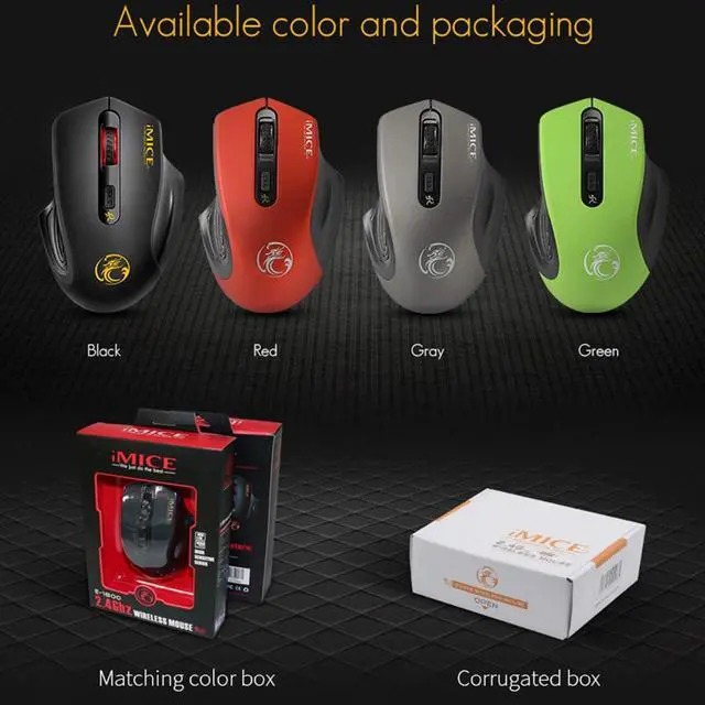 Alt view image 6 of 7 - Ergonomic Wireless Silent PC Mouse - 2.4Ghz Wireless Mouse, 1600 dpi Dpi Three-Speed Adjustment, Comfortable to Hold Pc Gaming Mice, Smart and Point-Saving Home Office Accessories