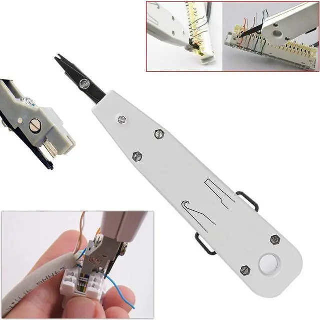 Alt view image 6 of 6 - Rj45 Crimping Tool Kit for CAT5/CAT6, Professional Computer Maintenacnce LAN Cable Tester Network Repair Tool Set by SILIVN - 8pcs/Pack