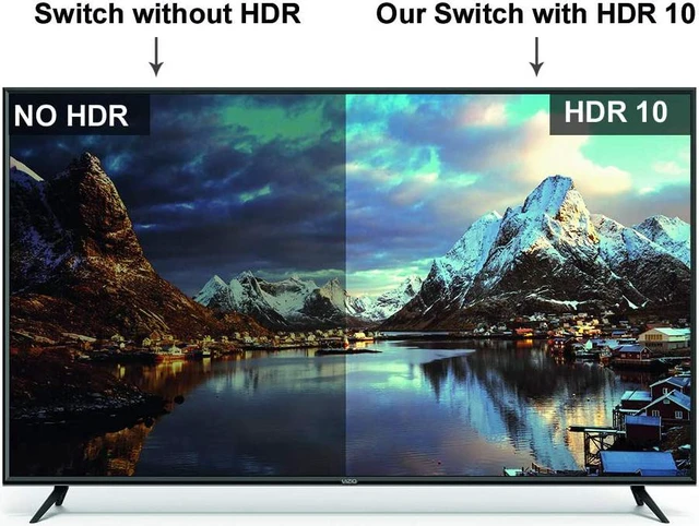 Alt view image 4 of 7 - 4K @60Hz HDMI Switch Splitter 2 in 4 Out with Remote, IHDAPP 2x4 HDMI Splitter Switcher 4K with SPDIF & 3.5mm Audio, Support 4K, 3D, 1080p, HDCP2.2, HDR 10 for PS4, Xbox, Fire Stick, etc