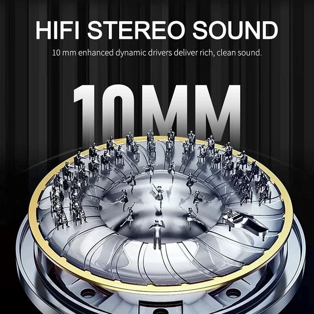 Alt view image 3 of 7 - Ture Wireless Earbuds, Bluetooth 5.0 Earphones Hi-Fi Stereo Active Noise Cancelling Headphones 32H Playtime True Wireless Earbuds IP7 Waterproof Headset In-Ear Headphones with Mic for Travel Gym