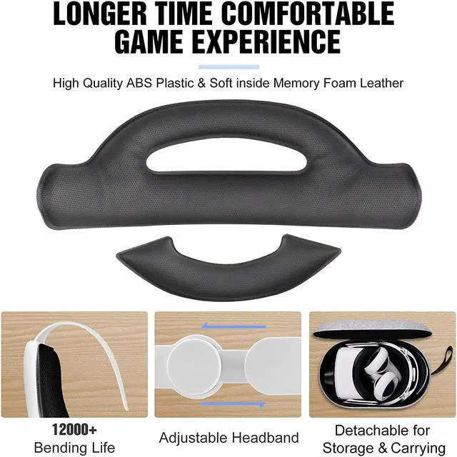 Alt view image 4 of 6 - Oculus Quest 2 Elite Strap Replacement - Adjustable Head Strap Headband Enhanced Support and Reduce Head Pressure in VR Gaming Headset - Halo Strap Accessories for Quest2