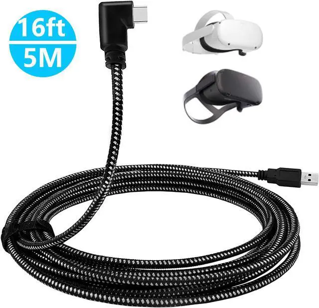 Main image of USB A to USB C Link Cable 16FT/5M Compatible for Oculus/Meta Quest 2, Fast Charging & High Speed Data Transfer USB C 3.2 Gen1 Cable for Oculus Quest Headset and Gaming PC (USB A to C, 5M)