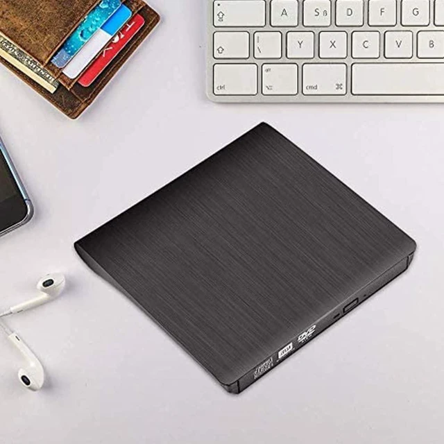 Alt view image 7 of 7 - External CD/DVD Drive, USB3.0 & USB C DVD+/-RW Portable CD DVD Burner Optical Drive is Suitable for laptop/desktop/MacOS/Windows10/8/7/XP high-Speed Data Transmission