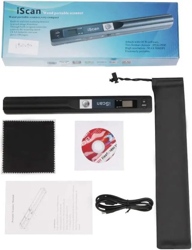 Alt view image 5 of 7 - Portable Scanner iSCAN 900 DPI A4 Document Scanner Handheld for Business, Photo, Picture, Receipts, Books, JPG/PDF Format Selection, Micro SD Card Hand Scanner