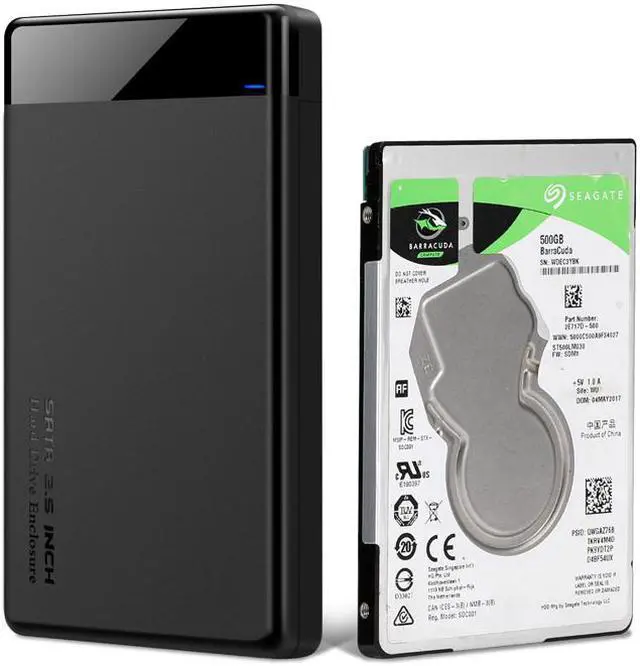 Alt view image 6 of 7 - 2.5" Hard Drive Enclosure USB 3.0 to SATA III for 2.5 Inch SSD & HDD 9.5mm 7mm External Hard Drive Case Support Max 6TB with UASP Compatiable for WD Seagate Toshiba Samsung Hitachi