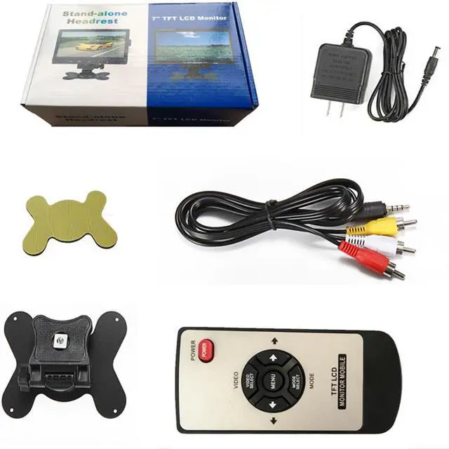 Alt view image 5 of 7 - 7 inch Mini Monitor Small HDMI Monitor Portable HD 1080P VGA Monitor LCD Screen for PC/Mac Mini/TV/Raspberry PI/Camera/Gaming;IPS 1024X600 Pixels 178 Full Viewing w/Speaker Earphone Jack