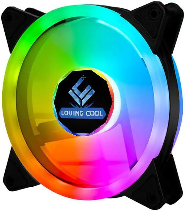 Alt view image 2 of 7 - 3 Pack RGB Fans + Remote Controller, 120mm Case Fan, RGB High Performance PC Fan, 12V Computer Chassis RGB Cooling Fan 12cm with Controller Remote Set for Computer Case