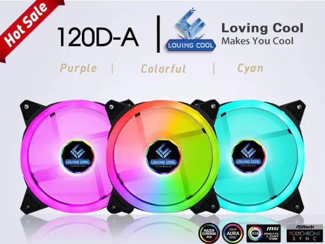 Alt view image 3 of 7 - 3 Pack RGB Fans + Remote Controller, 120mm Case Fan, RGB High Performance PC Fan, 12V Computer Chassis RGB Cooling Fan 12cm with Controller Remote Set for Computer Case