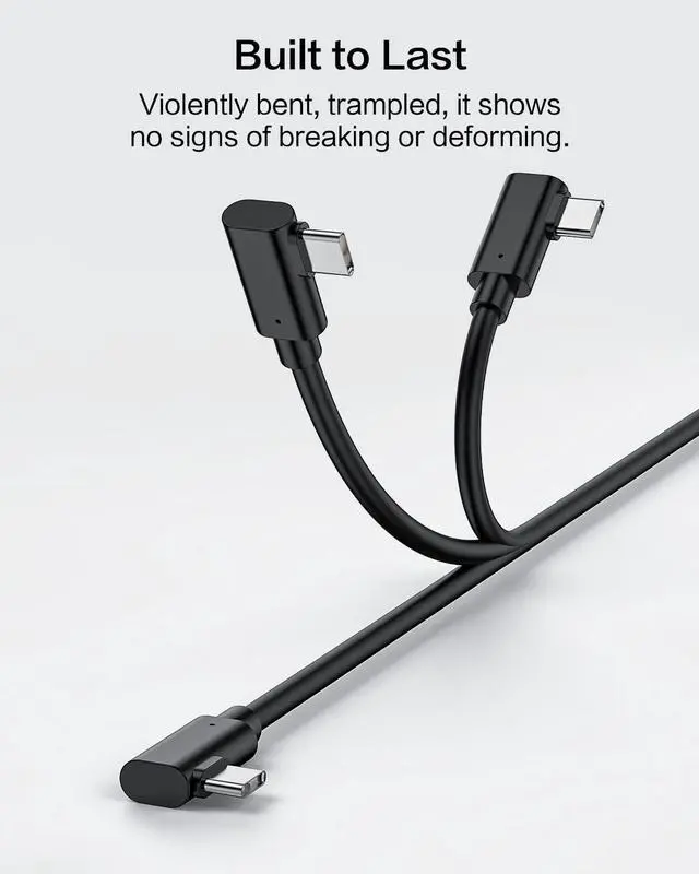 Alt view image 5 of 7 - VR Link Cable 16FT/5M Compatible with Oculus Quest 2/1, PC/Steam VR, 5Gbps High Speed PC Data Transfer, USB 3.2 GEN1 Type C to C, with USB-C to USB-A Adapter, Cable for VR Headset and Gaming PC