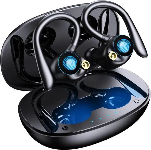 Main image of Ture Wireless Earbuds, Bluetooth 5.2 Wireless Sport Headphones, 120Hrs Playtime Wireless Earphones, IPX7 Waterproof Ear Hooks, Noise Cancelling Ear buds, Touch Control Headsets for Sports/Running/Work