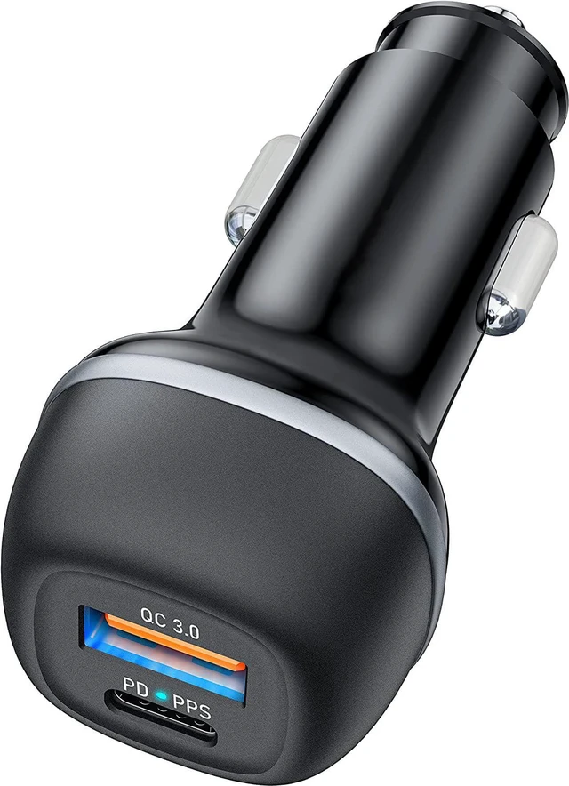 Main image of USB C Car Charger Adapter, 48W Car Charger Fast Charging, PD&PPS&QC3.0 Fast USB Car Charger Adapter Compatible with 14 13 12 Pro Max XS, S22/21/10, Note20/10 IOS Android Smartphones