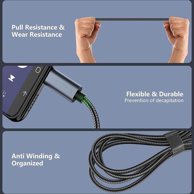 Alt view image 3 of 7 - USB C to 3.5mm Aux Jack Audio Cable, Type C Adapter to 3.5mm Headphone Stereo Cord Car Audio Converter with Mic and Volume Control for Speaker/Headphone/Smartphones etc..