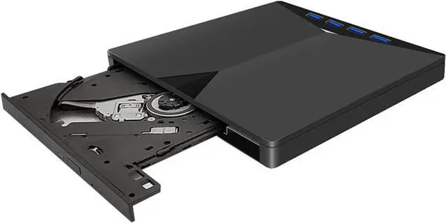 Alt view image 7 of 7 - 7-in-1 External CD DVD Drive for Laptop, USB 3.0 Type C CD DVD Player Portable CD/DVD Burner, CD ROM External DVD Optical Drive for Laptop Compatible with Laptop Desktop PC Windows Linux Mac OS
