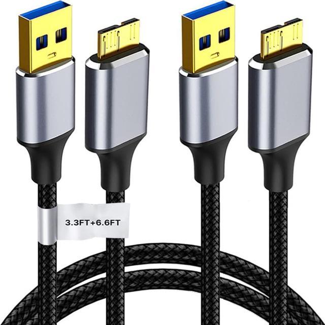 3.3ft (1m) USB 3.0 A Male to Micro B Male Cable