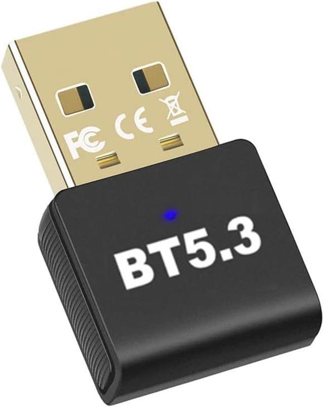 USB Bluetooth 5.3 Adapter for PC Receiver - Plug & Play Bluetooth 5.3 EDR  Dongle Transmitter for Computer Desktop Transfer for Laptop Bluetooth  Headset Speaker Keyboard Mouse Windows11/10/8.1 