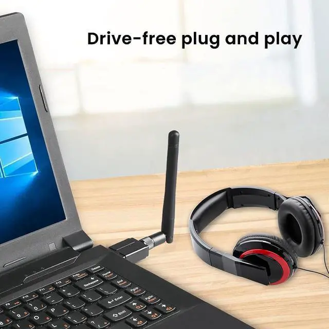 Alt view image 5 of 7 - Bluetooth Adapter for PC, USB Bluetooth 5.3 Adapter, Long Range 328FT/100M Bluetooth Dongle,  Driver Free BT5.3 Adapter Compatible with Computer Windows 11/10/8.1, For Bluetooth Keyboard Mouse Printer