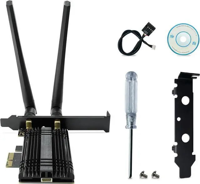 Alt view image 7 of 7 - PCI Express WiFi 7 Network Card 8774Mbps PCIe WiFi Card with Bluetooth 5.4, 802.11 BE200 Chipset, Tri-Bands(6GHz/5GHz/2.4GHz) Wireless Network Adapter for PC, Support Windows 11/10