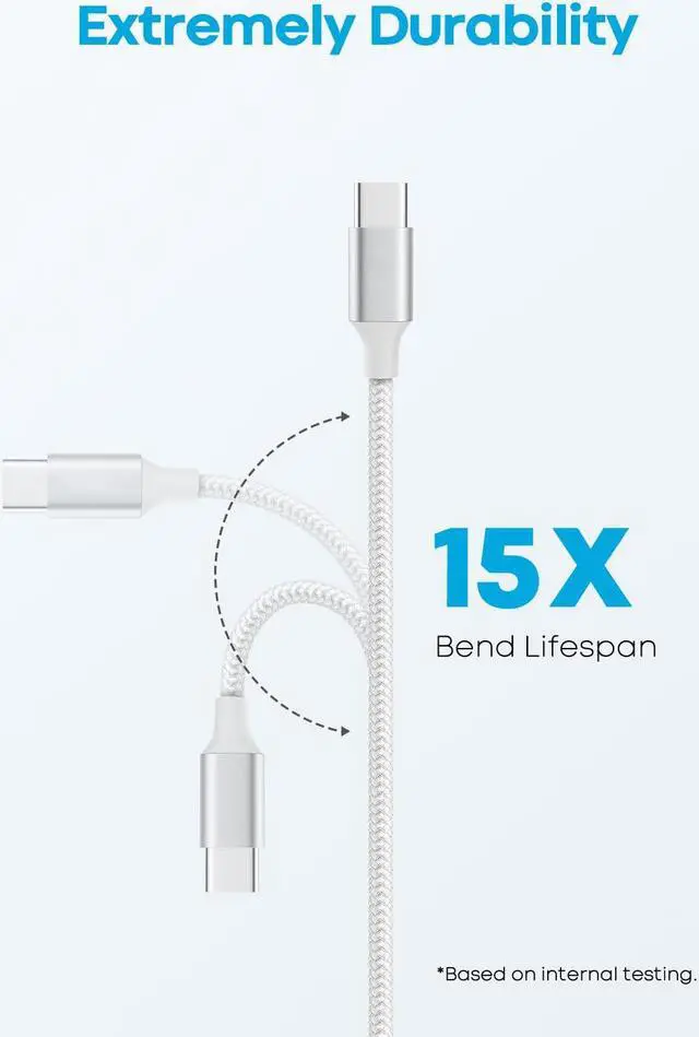 Alt view image 5 of 7 - IHDAPP USB C Cable 5-Pack 3ft/3ft/6ft/6ft/10ft, USB A to USB C Charger Cable Fast Charging Cord Braided Cable for i-Phone 15 Pro Max Plus, for Sam-s-ung Galaxy S20 S10 Note 10 9, Pixel, Mo-to, L-G