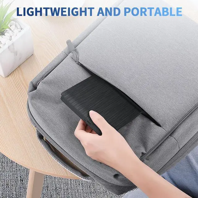 Alt view image 7 of 7 - IHDAPP External CD/DVD Drive for Laptop, USB 3.0 & Type-C External CD DVD Burner, Portable DVD Player for Laptop, Slim External Optical Drive Compatible with Windows 11/10/8/7/XP, Mac, Linux OS