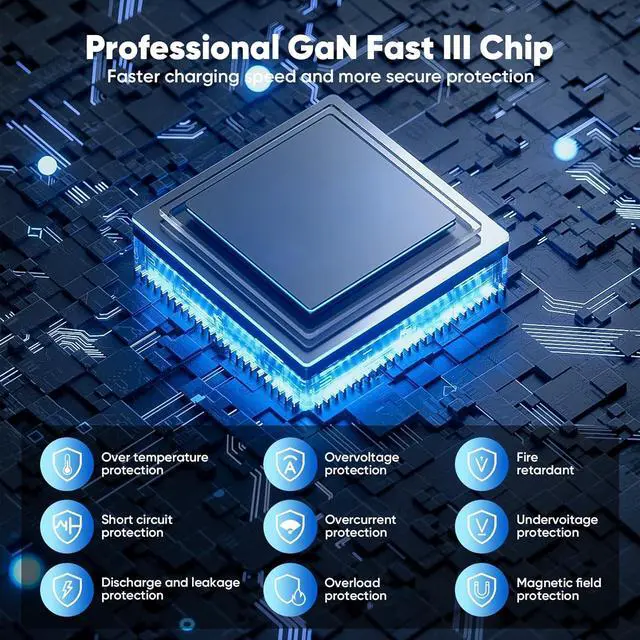 Alt view image 4 of 7 - IHDAPP 200W USB C Charger Block Multiple Ports, GaN III USB Charging Station 6 Ports Charging Hub, Multi Port Charger for Laptop Mac-Book i-Pad i-Phone 15 Galaxy Go-og-le Pixel De-ll Air-Pods Switch