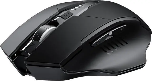 Main image of IHDAPP 2.4G RF Wireless Mouse, Rechargeable Mouse, Battery Visible, 4 adjustable DPI (up to 2400 DPI), 6 Buttons, Ergonomic Large Mouse for Laptop, Computer, Windows 7/8/10/XP, Vista and Mac OS