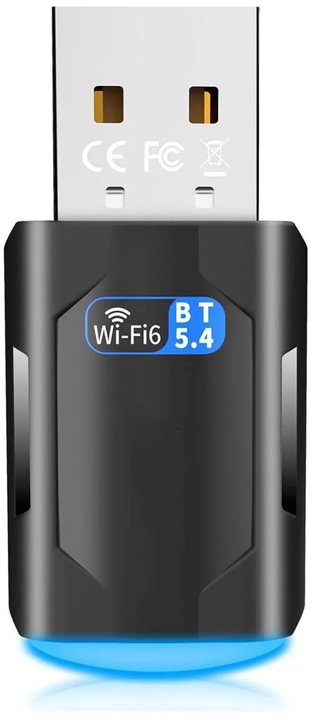 Main image of IHDAPP 2-in-1 Wi-Fi 6 Bluetooth 5.4 USB Adapter for PC Laptop, AX900Mbps WiFi 2.4G/5GHz Wireless Network Dongle w/Built-in Driver for Windows 11 10 Desktop Headphones, Keyboard, Mouse, Controller