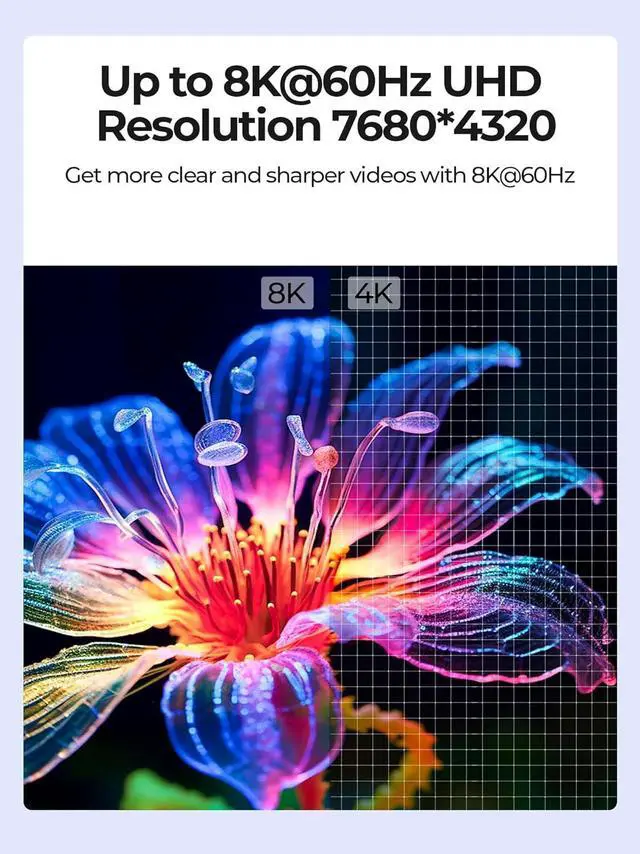 Alt view image 6 of 7 - IHDAPP 8K@60Hz HDMI KVM Switch 4 Computers Share One Monitor with 4 USB 3.0 Ports, Aluminum HDMI USB 3.0 KVM Switches, Share Keyboard Mouse Hard Drives Printer with 4 USB Cables and Desktop Controller