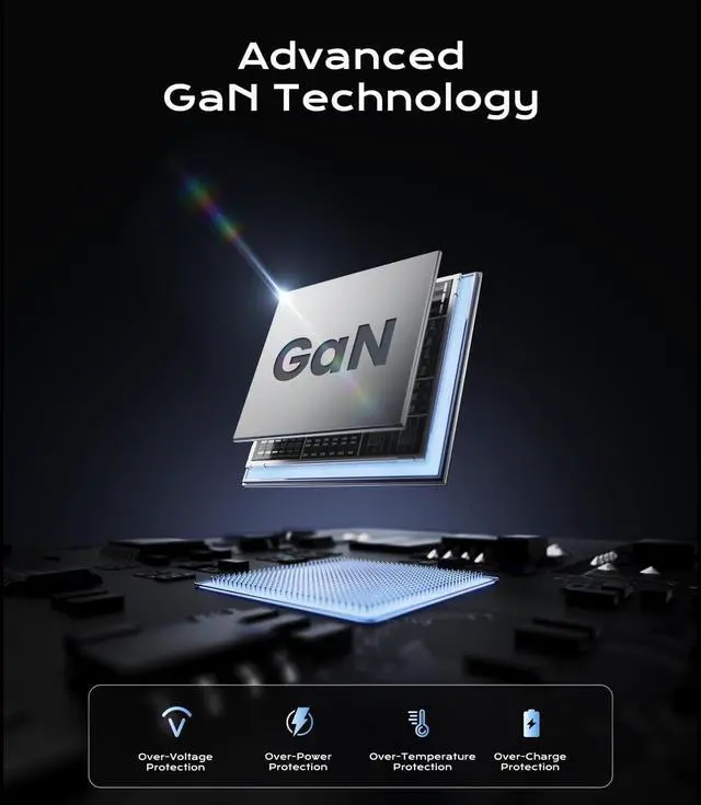 Alt view image 5 of 7 - IHDAPP 240W USB C Charger Block, 6 Ports USB Charging Station, GaN 140W PD 3.1 USB Charger, Laptop Fast Charger Adapter Desktop Charger Station with LCD Display for Laptops, Smartphones etc..