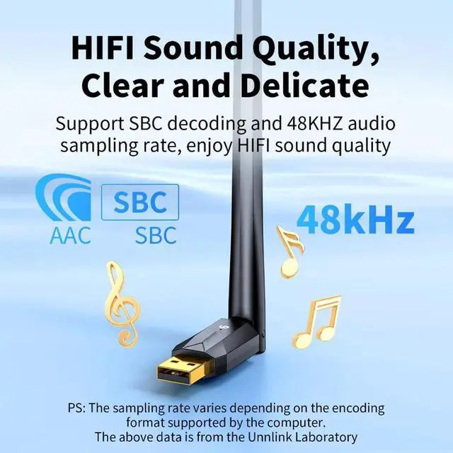 Alt view image 3 of 7 - IHDAPP 200M Long Range Bluetooth 6.0 Adapter for PC, Built-in PA for 5dBi High-Gain Wireless USB Dongle for Windows 11/10/8.1 Laptop Desktop, Plug & Pair w/Bluetooth Headphones Speaker Keyboard Mouse
