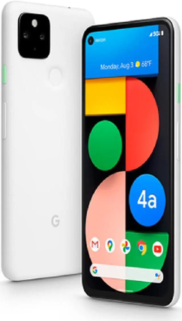 Main image of Google Pixel 4a (5G) 128GB Clearly White - G025E (Unlocked) Good Condition