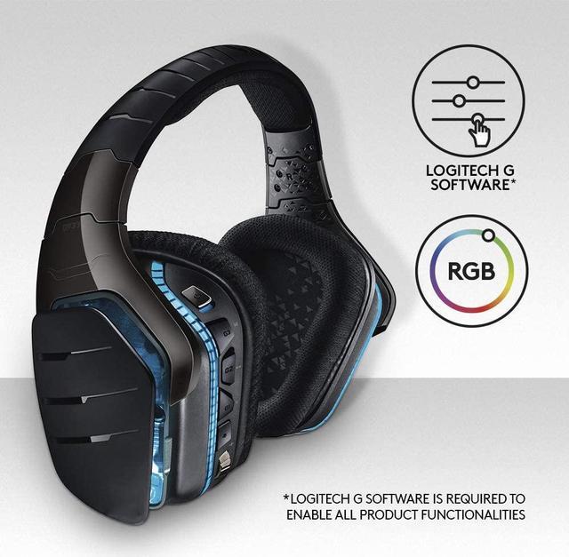 Logitech Wireless 7.1 LIGHTSYNC Gaming Headset G933S (Black)