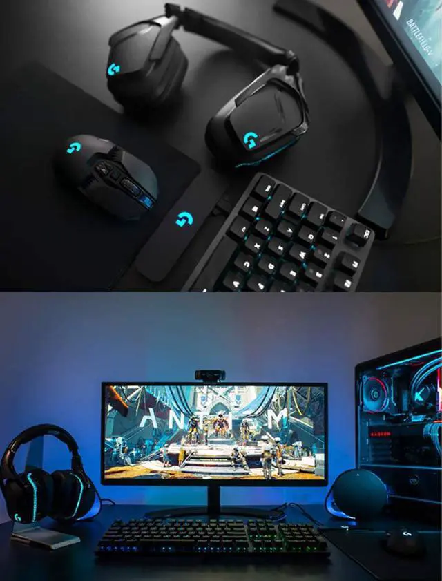 Alt view image 5 of 7 - Logitech Wireless 7.1 LIGHTSYNC Gaming Headset G933S (Black)