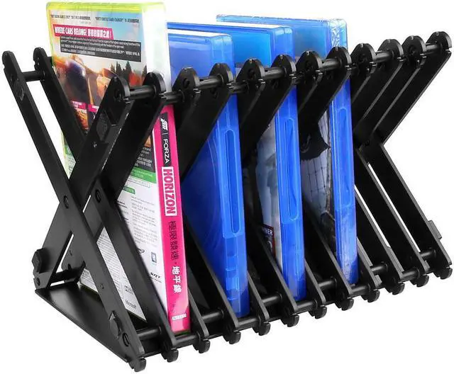 Alt view image 2 of 4 - Universal Game Disc CD Storage Unit Rack Stand for XBOX ONES PS series Game Disc Accessories Multi-angle Foldable Holder