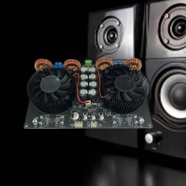 Alt view image 3 of 4 - YJ-TPA3255 Digital Power Amplifier Board 2X600W High-Power Dual-Core 2.0 Class D Audio Power Amplifier Board(Air-Coole