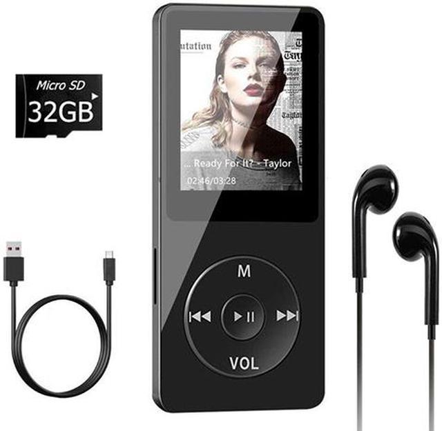 MP3 Player with 32GB TF Card and Supports 128GB Extension Memory