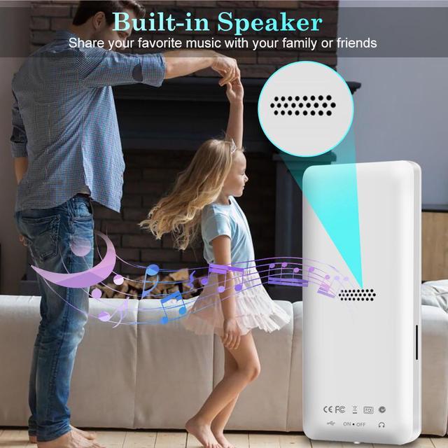 Alt view image 4 of 7 - NETVIP 32GB MP3 Player with Bluetooth, Portable HiFi Lossless Sound MP3 Music Player for Kids Multi-Functional Digital Media Player with Built-in Speaker/FM Radio/Voice Recorder/E-Book/Photo Viewer